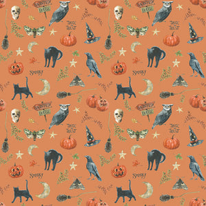 Trick or Treat Spooky Orange by Lisa Audit