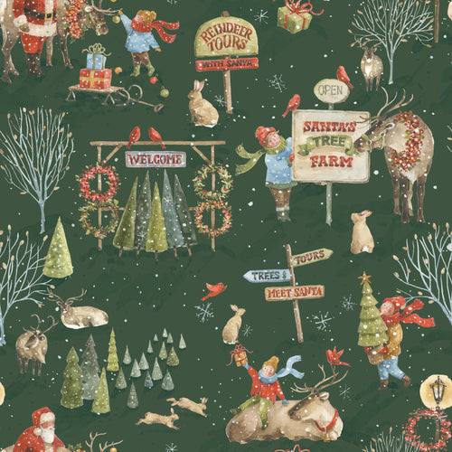 Santa's Tree Farm Main Forest by Lisa Audit
