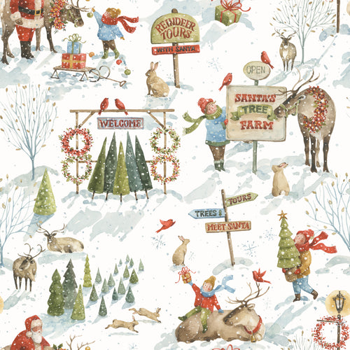 Santa's Tree Farm Main Snowy by Lisa Audit