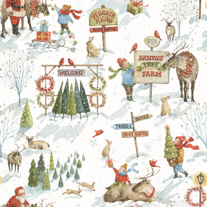 Santa's Tree Farm Main Snowy by Lisa Audit