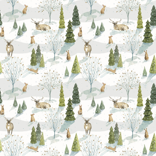 Santa's Tree Farm Woodland Snowy by Lisa Audit
