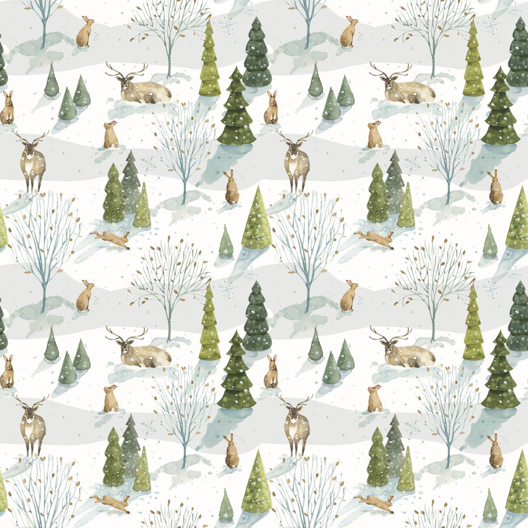 Santa's Tree Farm Woodland Snowy by Lisa Audit