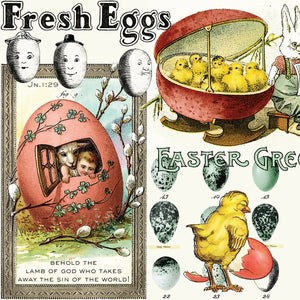 COMING SOON - Egg Hunt Easter Egg Collage Multi by J. Wecker Frisch