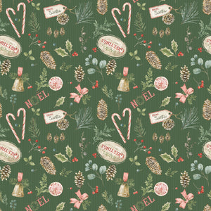 COMING SOON - Holiday Spirit Christmas Toss Green by Lisa Audit