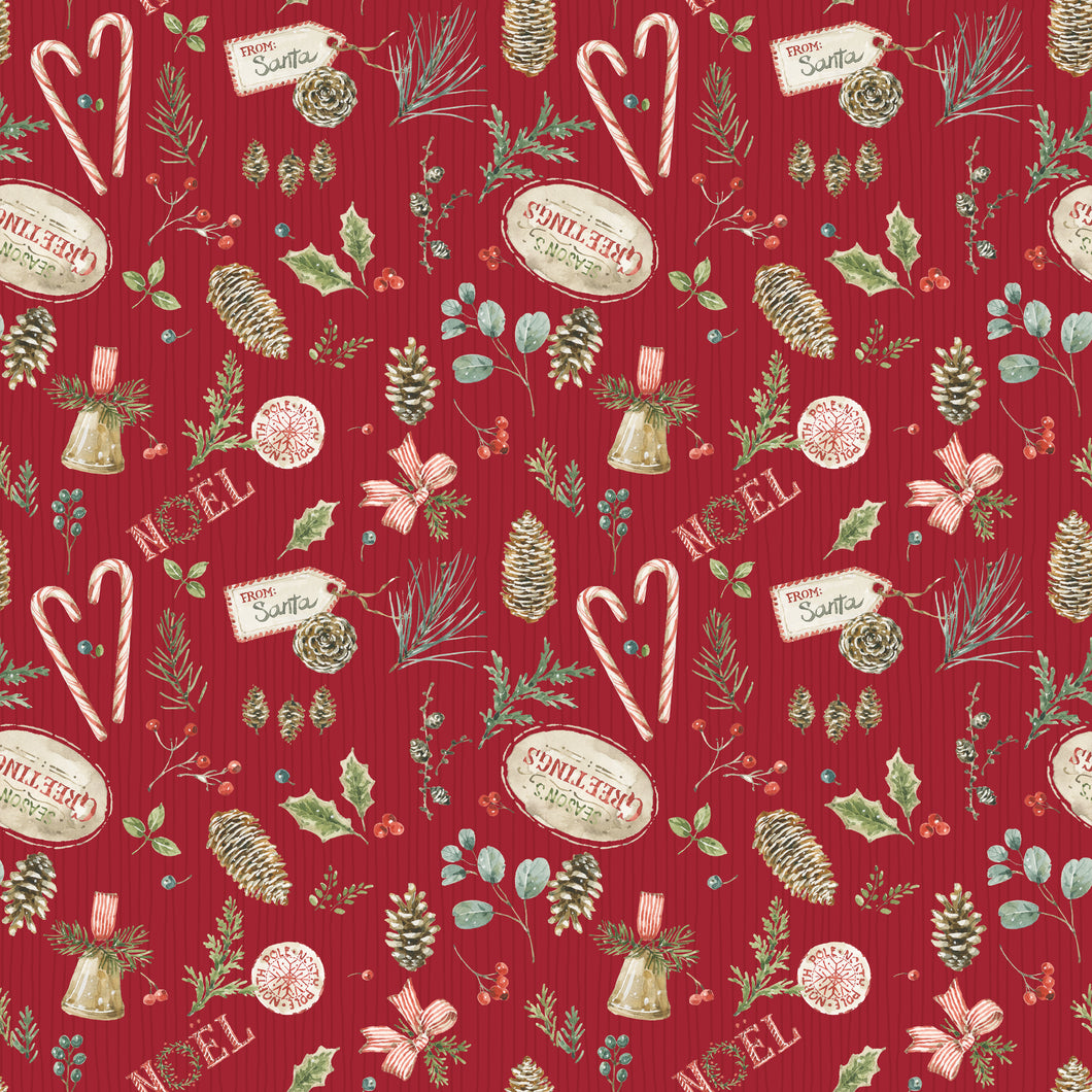 COMING SOON - Holiday Spirit Christmas Toss Red by Lisa Audit