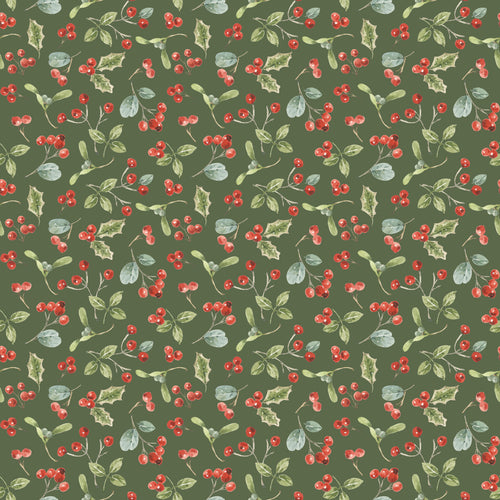 COMING SOON - Holiday Spirit Berries Green by Lisa Audit