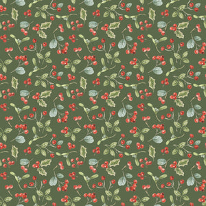 COMING SOON - Holiday Spirit Berries Green by Lisa Audit