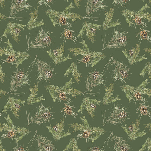 COMING SOON - Holiday Spirit Pinecones Green by Lisa Audit
