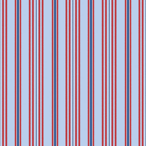 Yacht Club Stripe Blue by Amanda Niederhauser