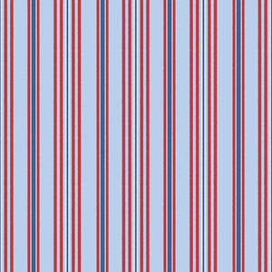 Yacht Club Stripe Blue by Amanda Niederhauser
