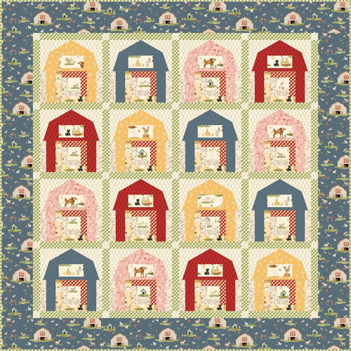 RESERVATION - Lil Farm Friends I Spy Farm Boxed Quilt Kit by Kelsey Carlson