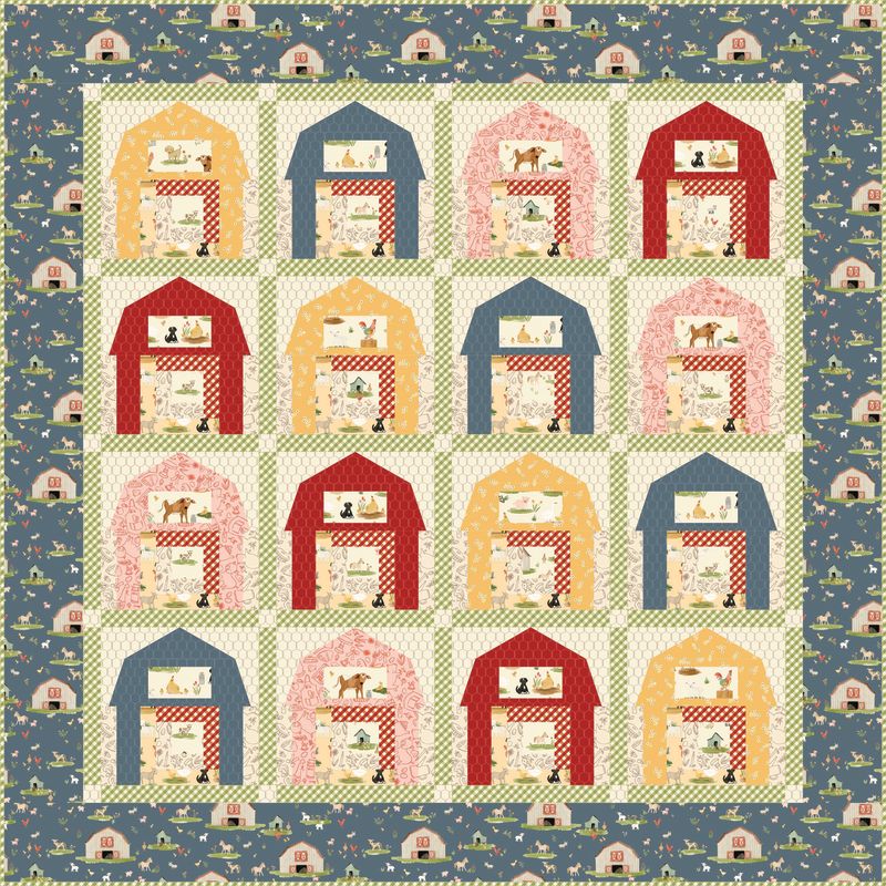 RESERVATION - Lil Farm Friends I Spy Farm Boxed Quilt Kit by Kelsey Carlson