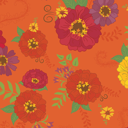 Autumn Afternoon Wide Back - Afternoon Orange by Heather Peterson