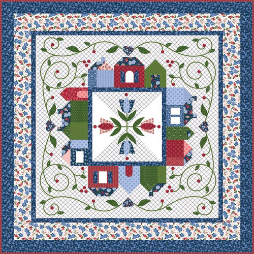 RESERVATION - Foxglove Around the Town Quilt Kit by Jill Finley