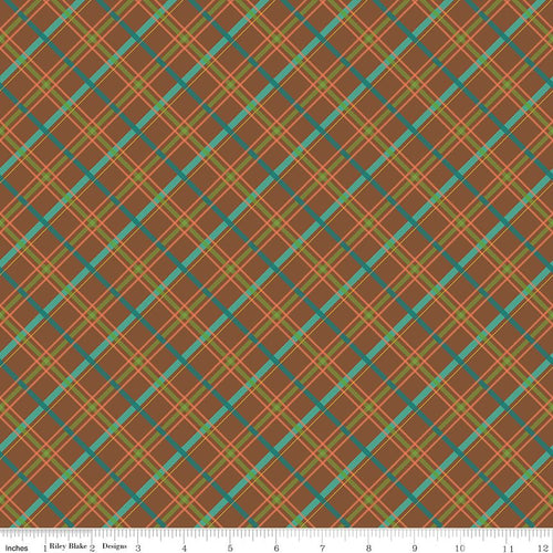 Autumn Afternoon - Plaid Brown by Heather Peterson