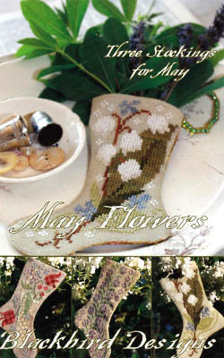 Monthly Stockings - May Flowers by Blackbird Designs