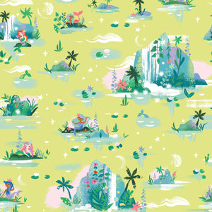 Forever Neverland Mermaid Lagoon Lemongrass by Jill Howarth
