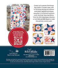 Load image into Gallery viewer, Americana Farmhouse Star Machine Embroidery USB Pattern Only by Lori Holt