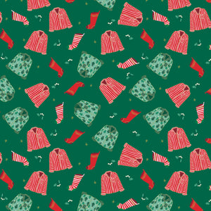 Flannel Christmas Pajamas Green by My Mind's Eye