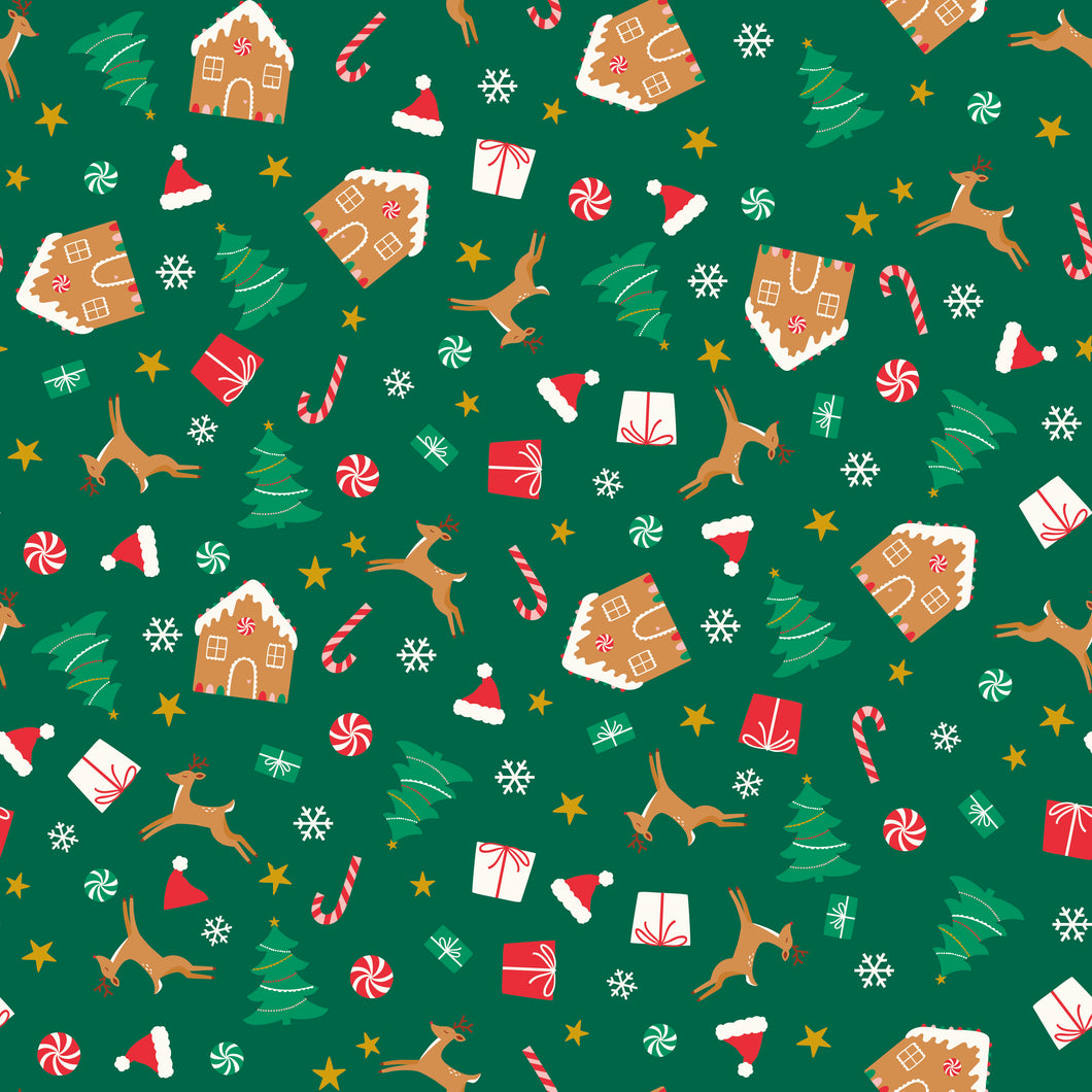 Flannel Christmas Icons Green by My Mind's Eye