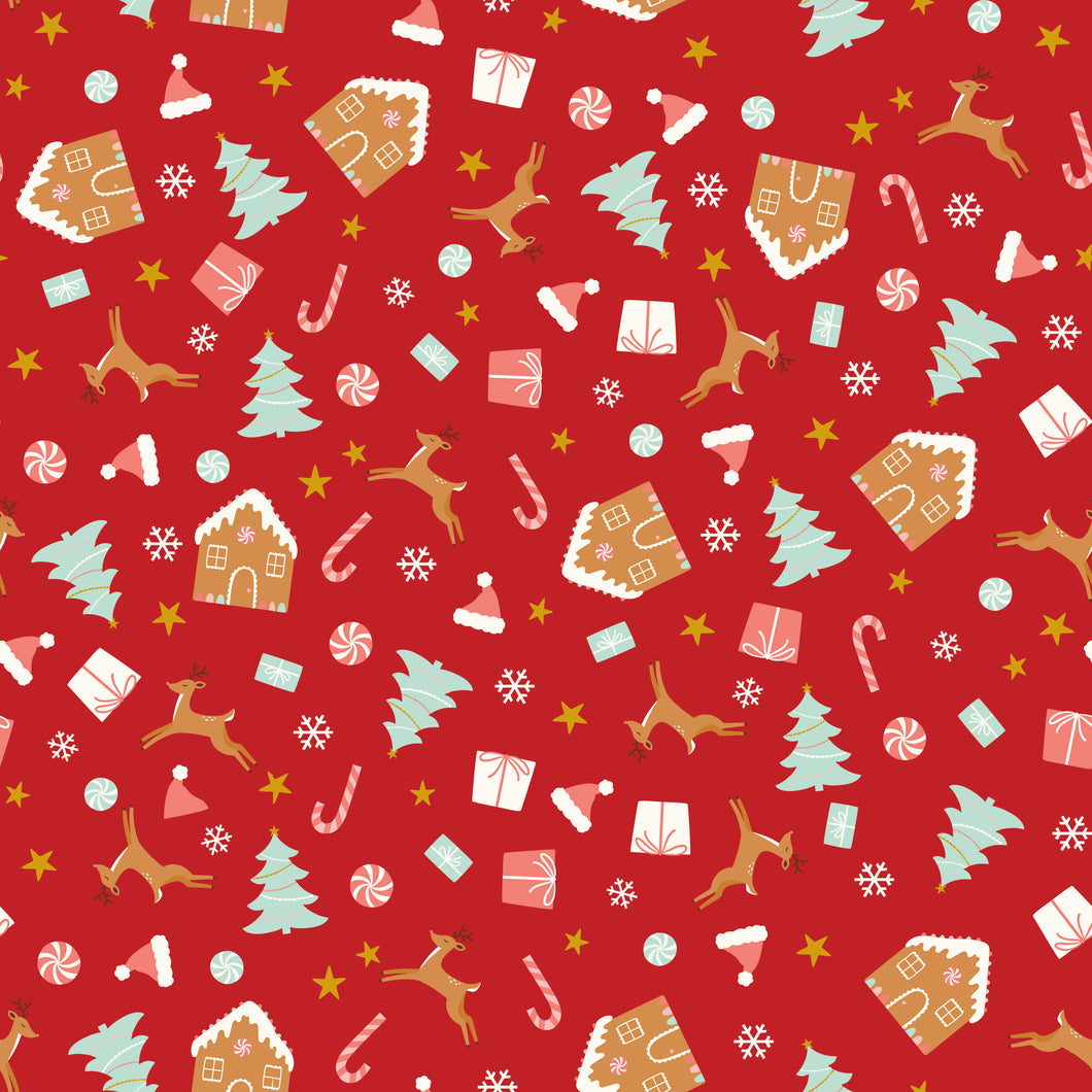 Flannel Christmas Icons Red by My Mind's Eye