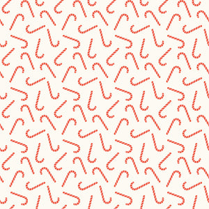 Flannel Candy Canes Cream by My Mind's Eye