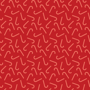 Flannel Candy Canes Red by My Mind's Eye