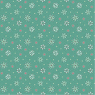 Frost and Flurry Flurry Flakes Mint by Sheri McCulley for Poppie Cotton