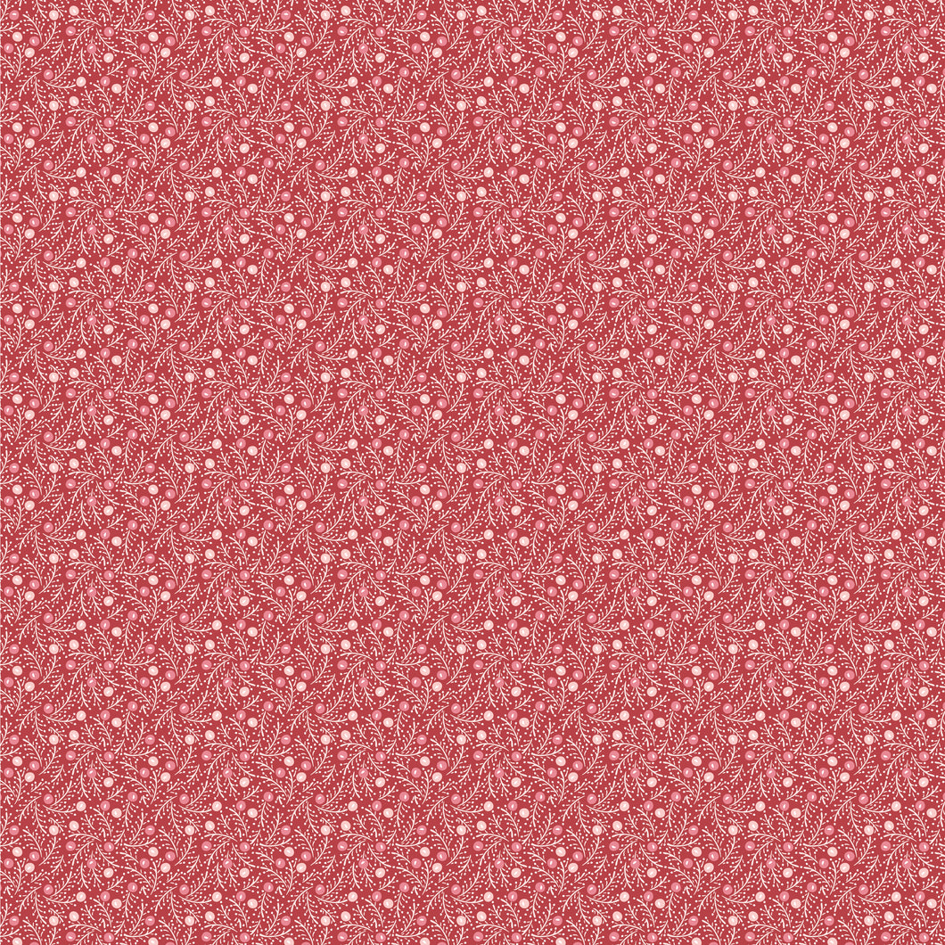 Frost and Flurry Frosted Berries Red by Sheri McCulley for Poppie Cotton