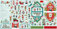 Santa's Workshop Felt Panel by Jennifer Long