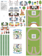 Thomas and Friends Sodor Railway Pack & Play Felt Panel by Riley Blake Designs