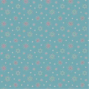 Frost and Flurry Flurry Flakes Blue by Sheri McCulley for Poppie Cotton