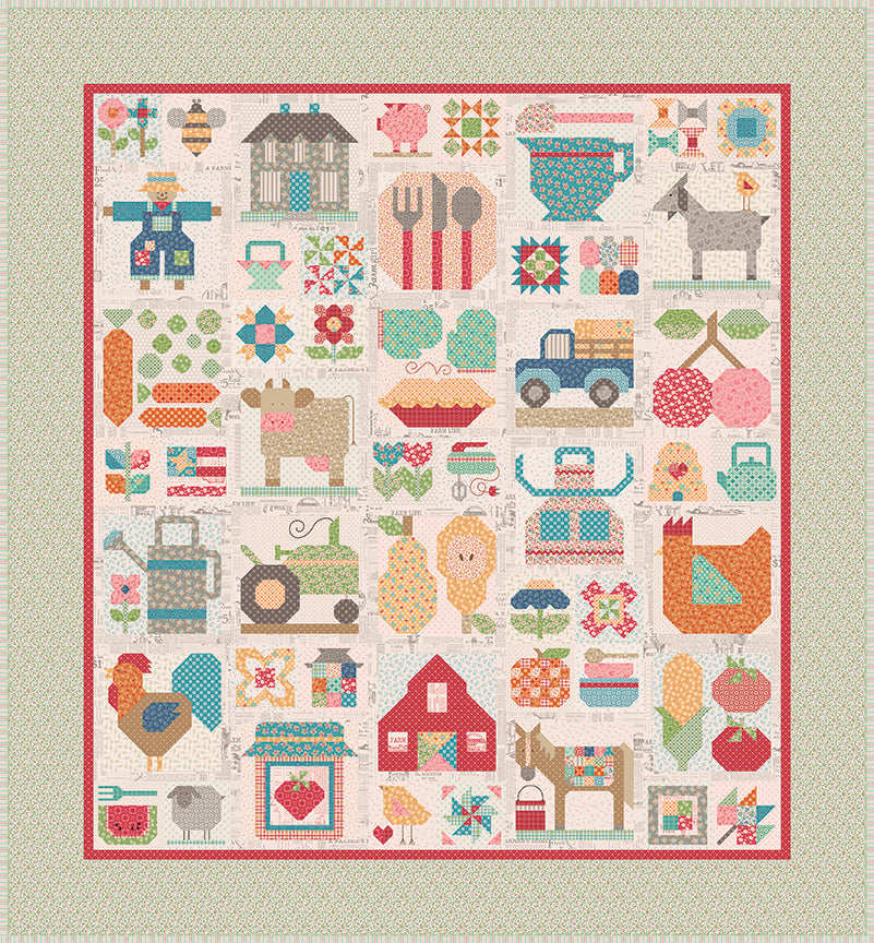 RESERVATION - Farmer's Daughter Farm Fresh Sew Along Quilt Kit by Lori Holt