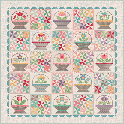 Flower Basket Sampler Sew Along Quilt Kit by Lori Holt