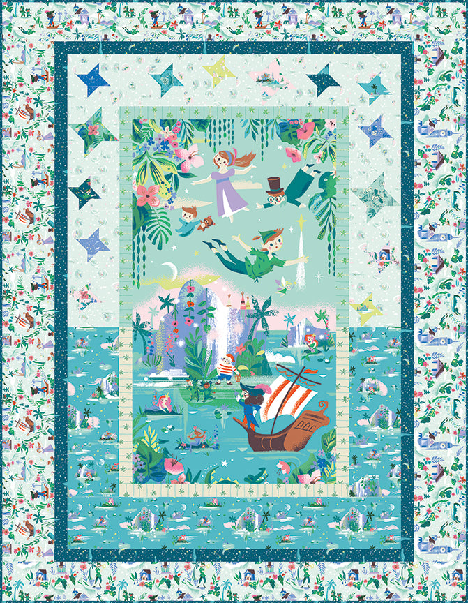 RESERVATION - Forever Neverland Panel Boxed Quilt Kit by The RBD Designers