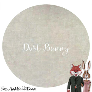 36 Count Linen Dust Bunny - 18" x 26" by Fox and Rabbit