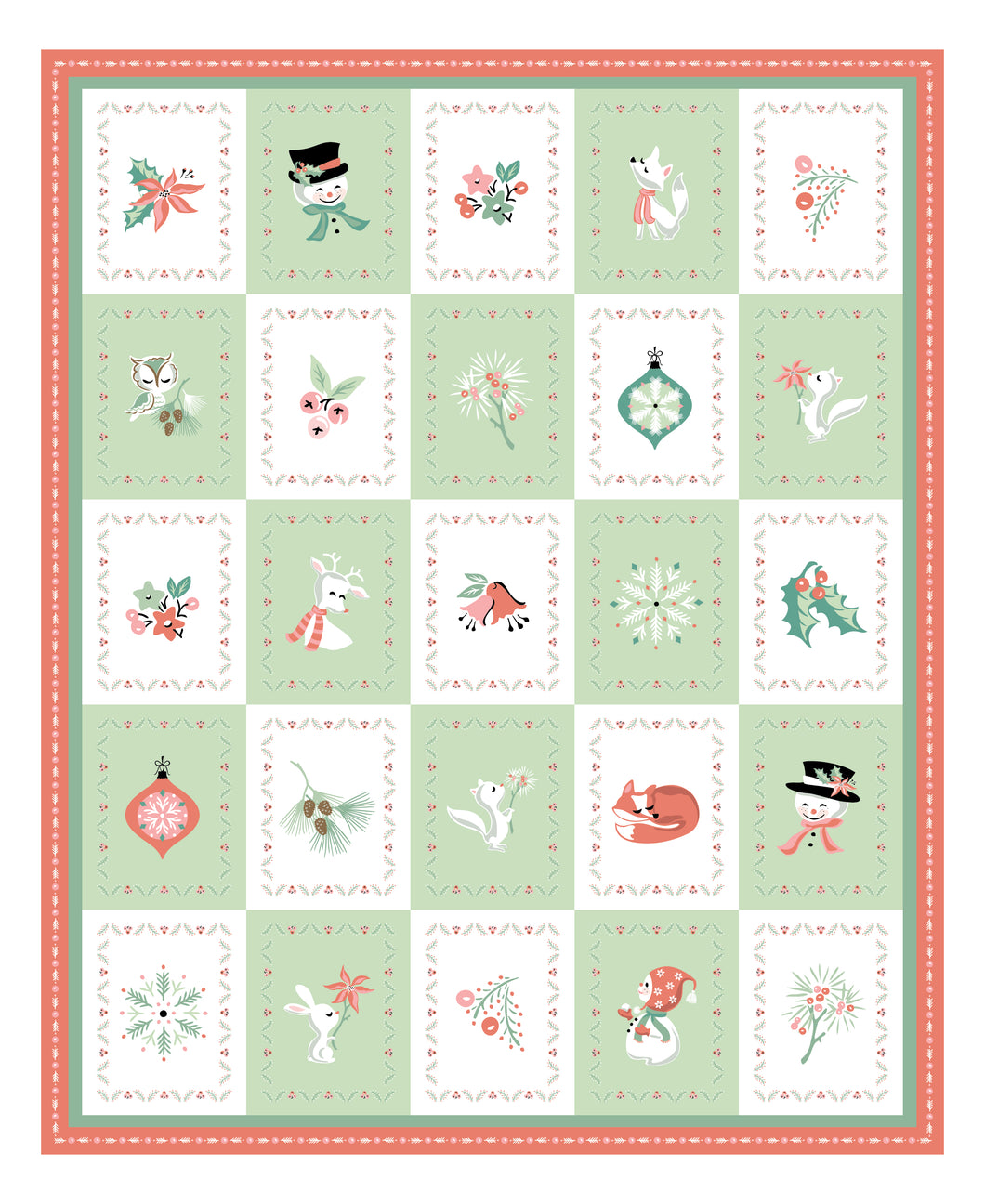 Frost and Flurry Panel by Sheri McCulley for Poppie Cotton