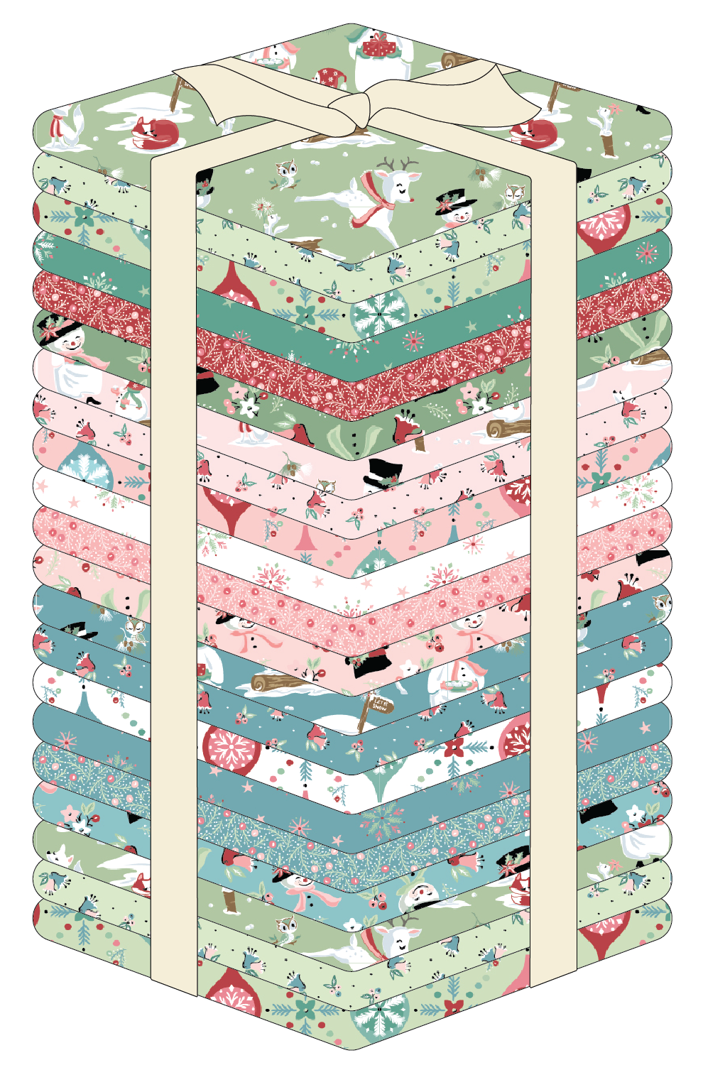 Frost and Flurry Fat Quarter Bundle by Sheri McCulley for Poppie Cotton