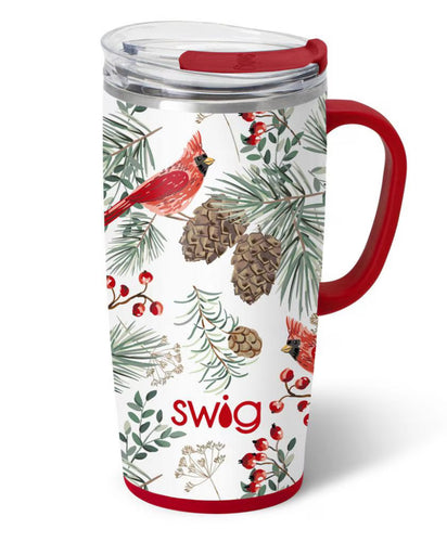 Swig Life Winter Cardinals Travel Mug - 22 oz by Swig Life