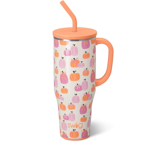Swig Life - Pumpkins and Bows Mega Mug 40 oz by Swig Life