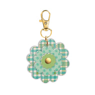 Farmer's Daughter Leather Flower Charm by Lori Holt