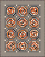 RESERVATION - Pumpkin and Licorice Scrappy Spider Web Quilt Kit by Lori Holt