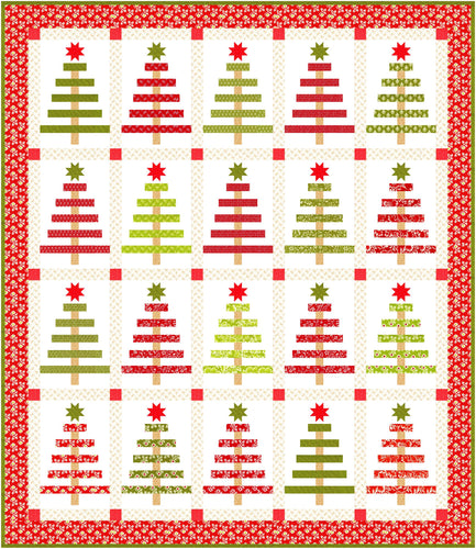 RESERVATION - Buon Natale Yuletide Spruce Quilt Kit by Fig Tree and Co