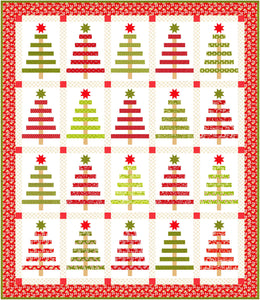 RESERVATION - Buon Natale Yuletide Spruce Quilt Kit by Fig Tree and Co