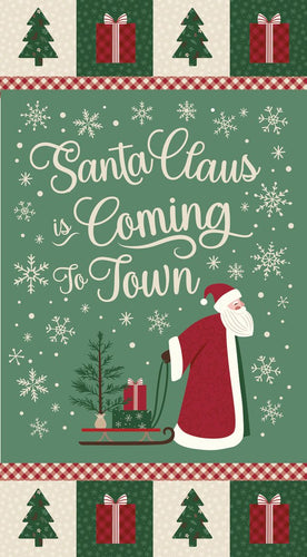 RESERVATION - Christmas Time Coming to Town Panel by Dani Mogstad