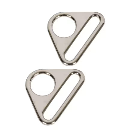 Triangle Ring Flat 1-1/2in Nickel - Set of Two by ByAnnie