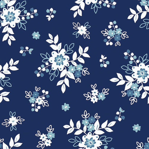 Simply Country Wide Back Floral Navy by Tasha Noel
