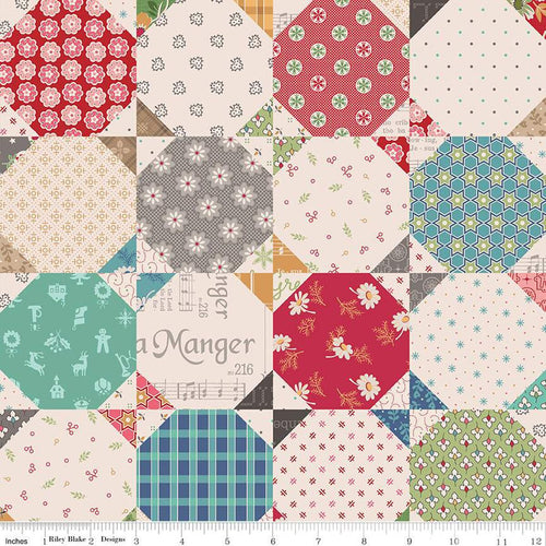 Home Town Holiday Home Dec Snowball Quilt Multi by Lori Holt