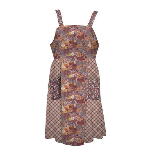 Evening on the Prairie Cottage Core Apron Home Dec Panel Grape by Modern Prairie