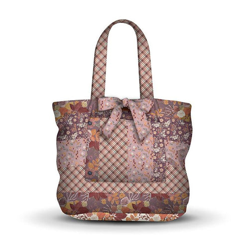 Evening on the Prairie Cottage Core Tote Home Dec Panel Grape by Modern Prairie